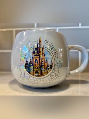 NWT Disney 50th Anniversary pearl white Iridescent Mug